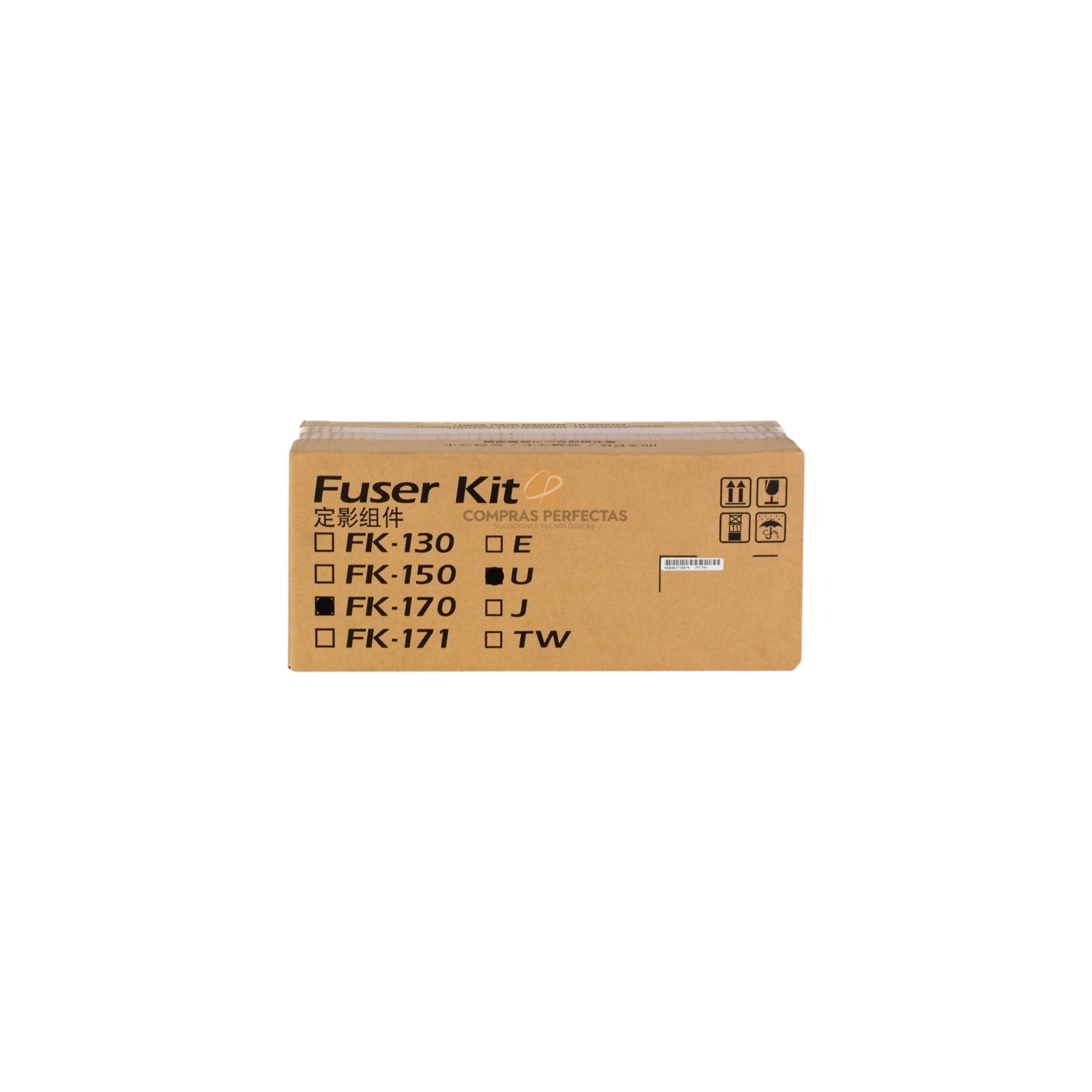 Unidad fusora original Kyocera FK-170 en caja de cartón de Compras Perfectas para impresoras láser ECOSYS